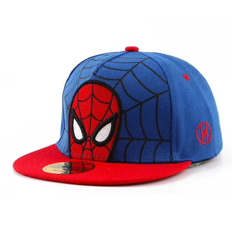*2026 HotAnime Cartoon Spiderman Hats for Kids Toddler Baseball Cap Spring Snapback Hip Hop Adjustable Caps - A003