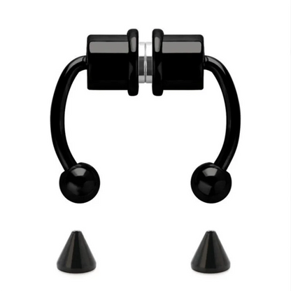 Magnetic Horseshoe Nose Rings, 316L Stainless Steel, Faux Septum Rings, Fake Piercing, Clip on, Hoop Rings, Gift for Women, G