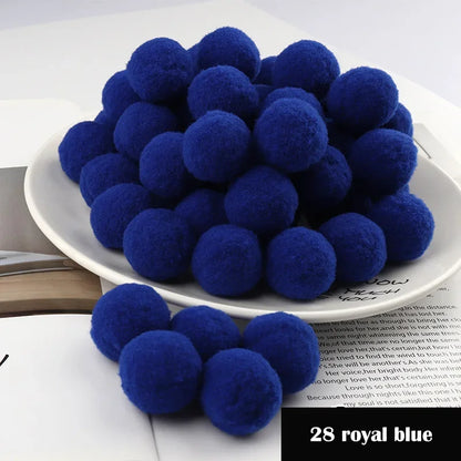 Assorted Pompom 8/10/15/20/25/30mm Fluffy Soft Pom Poms Balls Mixed Pompoms for DIY Crafts Wedding Decor Kid Toy Sewing Suppl