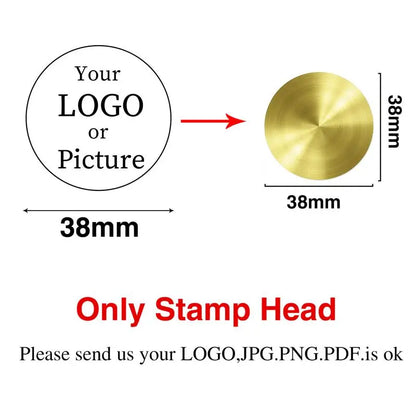 Custom Stamps Personalized Logo Metal Stamps Custom Wax Seals Stamps Customize Your Own Logo Gift Stamps Invitation Stamps - 