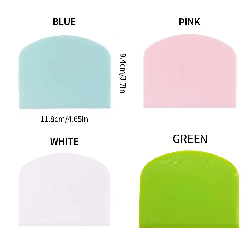 1 plastic cake cream spatula, dough knife, smooth edged butter scraper, baking tool - essential for home use