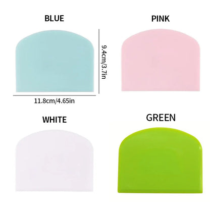 1 plastic cake cream spatula, dough knife, smooth edged butter scraper, baking tool - essential for home use
