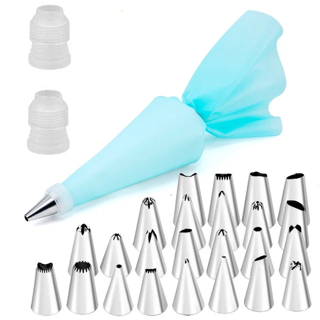 Pastry Socket Cake Nozzles for Confectionery Professional Set Icing Cream Piping Tips Cookies Cupcake Cake Decorating Tool - 