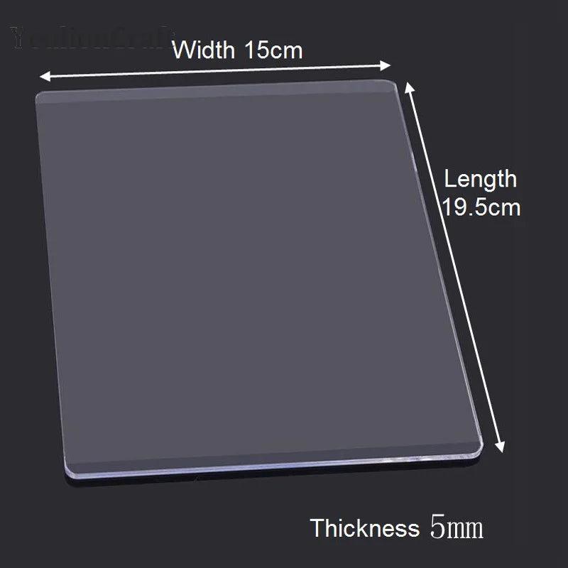 Chzimade 3mm 5mm Die Cutting Embossing Machine Durable Plastic Plates Replacement Pad Diy Die Cut Machine Plate Scrapbook Cra
