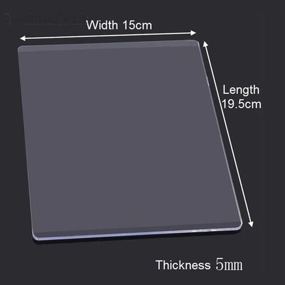Chzimade 3mm 5mm Die Cutting Embossing Machine Durable Plastic Plates Replacement Pad Diy Die Cut Machine Plate Scrapbook Cra