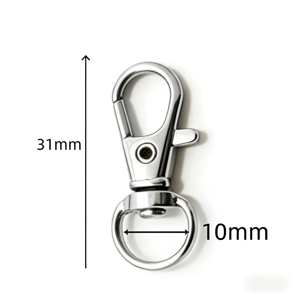 5/20/50/100 PCS Swivel Clasps Lanyard Snap Hooks Key Chain Clip Hook Metal Lobster Claw Clasp for Keychain Hardware Accessori