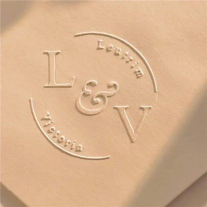 Customize Embossing Stamp Wedding Monogram Embosser Stamp,Personalized 2 initials Embosser Stamp,Wedding gift,hand held embos
