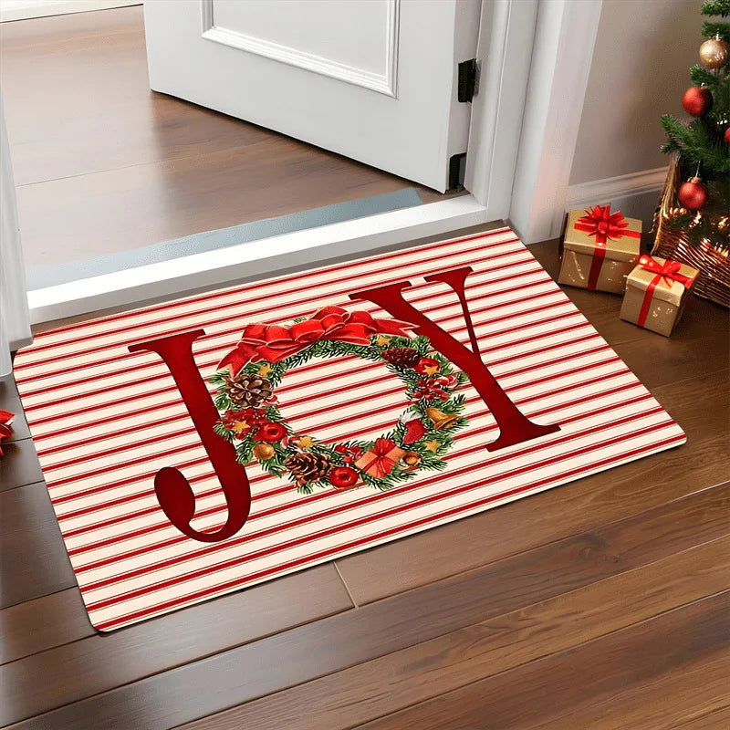Christmas Door Mat Red Santa Claus Outdoor and indoor Gingerbread Man Carpet New Year 2026 Merry Christmas Home Decor Foot Ma