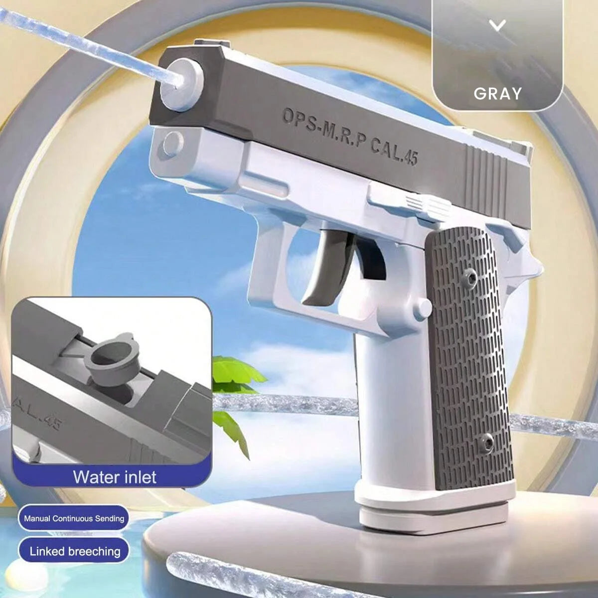 M1911 Water Guns Pistol Toy Squirt Guns, Summer Pool Beach Shooting Games Outdoor Toys, Water Blaster Pistol for Kids Adult -