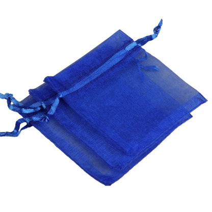 50/100pcs/lot Organza Gift Bag For Jewelry 24 Colors Drawstring Pouches For Wedding Christmas Candy Gift Bags Jewelry Packing