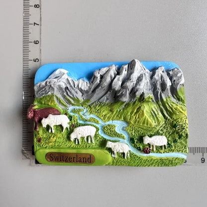 Switzerland Tourist Souvenir Fridge Magnets Jungfraujoc Luzern Zermatt Zermatt Geneva Bern Basel Interlaken Home Decor Sticke