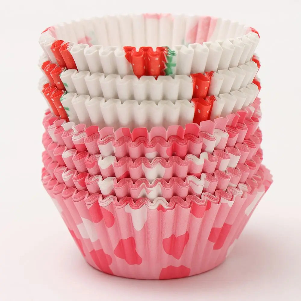 100PCS Cake Cups Paper Cupcake Liner Wrappers Cup Baking Muffin Boxes Cake Liners Cake Decorating Pastry Tools Bakeware Suppl