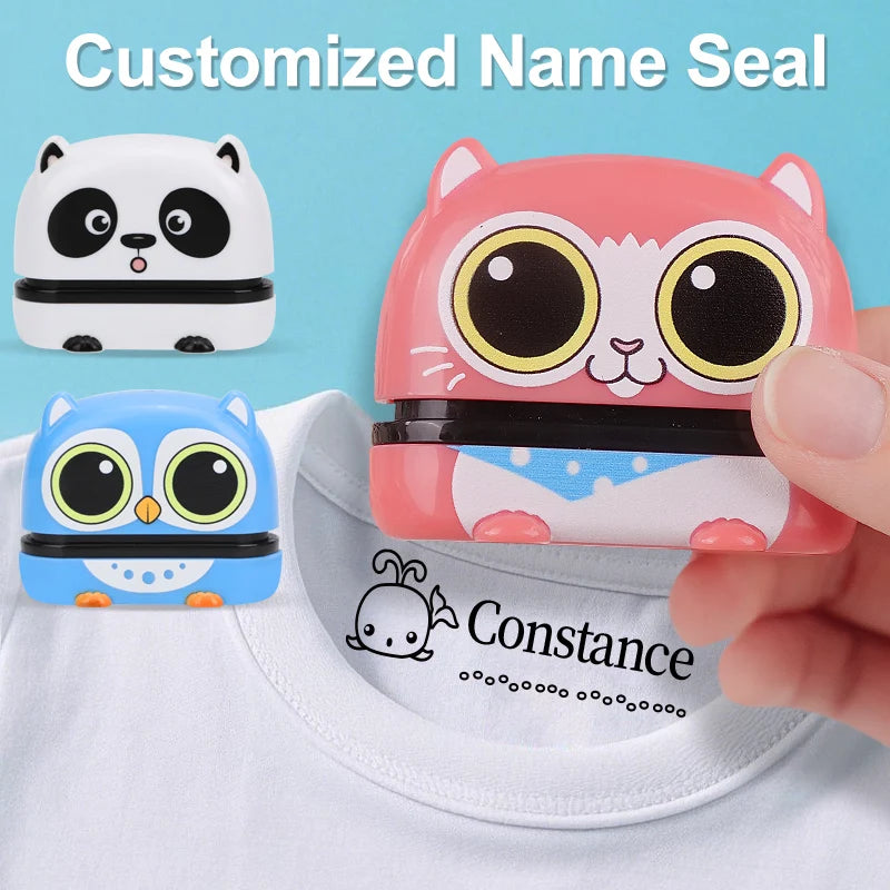 Personalized Name Stamp Set - Custom Waterproof Seal for Organizing Clothes,Shoe,School Supplies,Durable Back To School Gift
