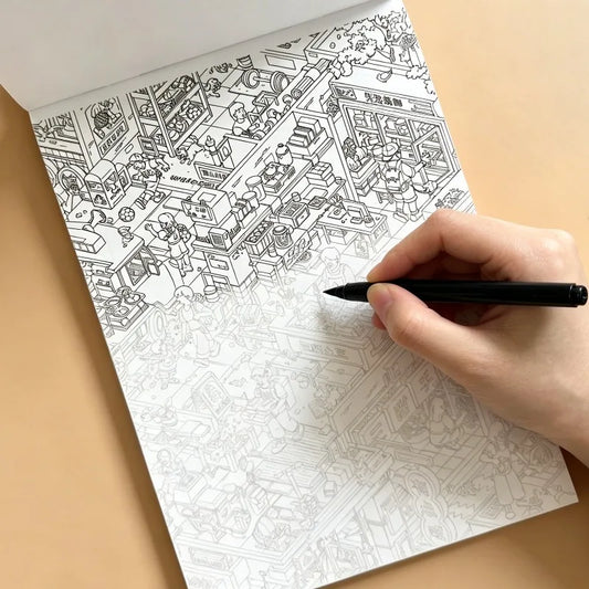 A Beautifully Designed Graffiti Pattern for Copying and Coloring Decompression Drawing Book,24 Different Interesting Patterns