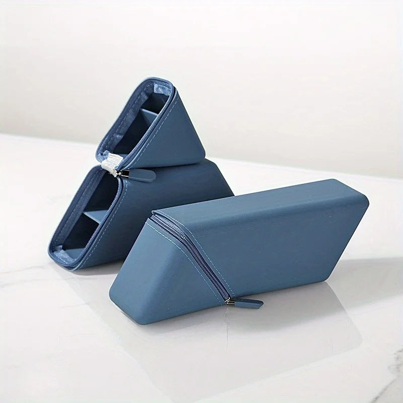 Stylish Silicone Pen Holder-Foldable Desktop Organizer for Office & Study,Multi-Purpose Stationery Cup,Perfect Gift for Stude
