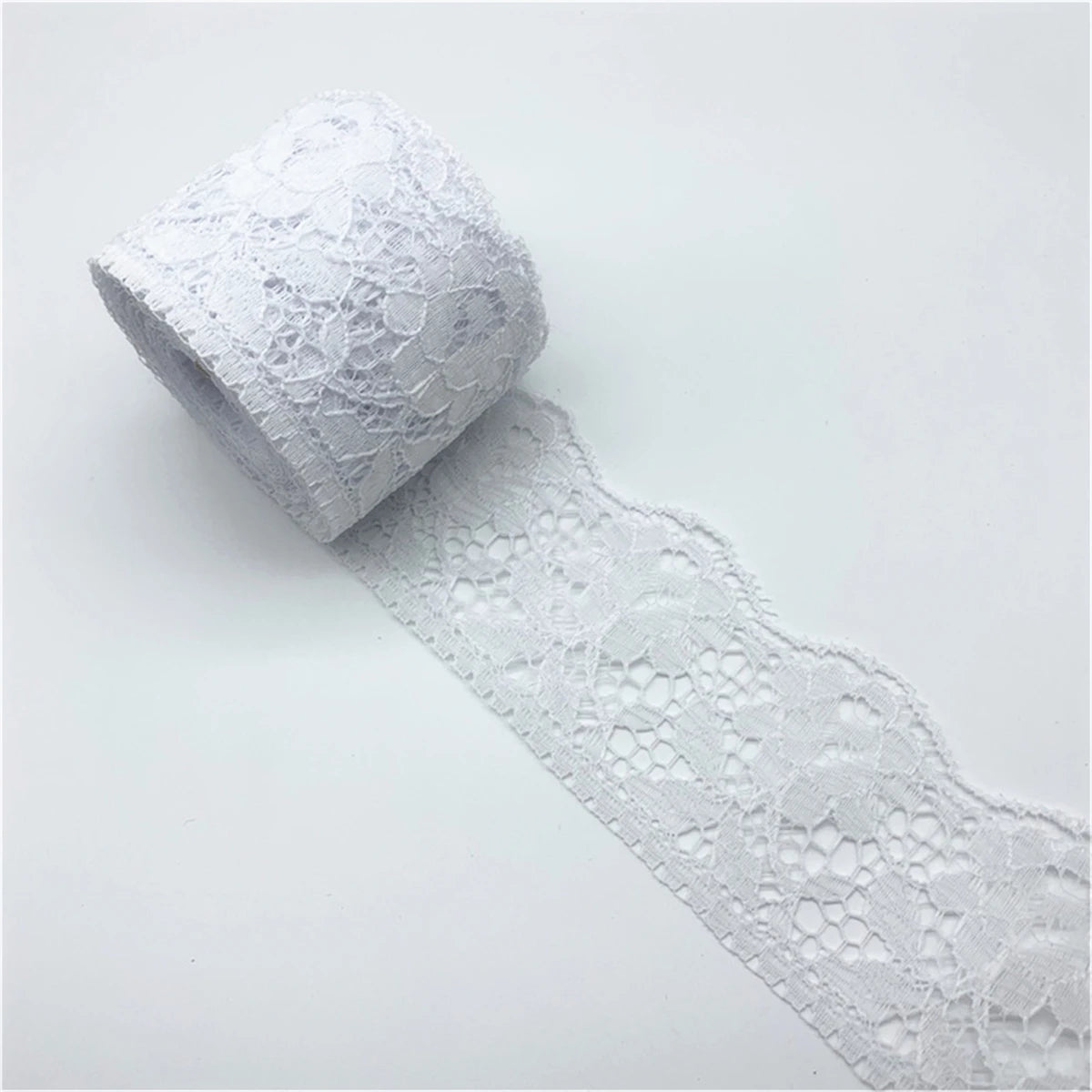 5yards/Lot 60mm Lace Ribbon Handicrafts Embroidered Net Lace Fabric Trim For Sewing Fabric Lace Ribbon Skirt Accessories - 01