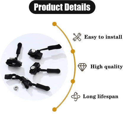 3-60Pcs Universal Zipper Repair Kit Quick Instant Detachable Zipper Head Replacement Zipper Slider Pull for 3 Different Size
