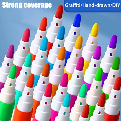 Acrylic Brush Markers Set with Portable Case, Liquid Ink Art Acrylic Paint Markers Set for Art and DIY Craft