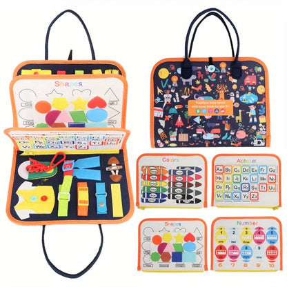Busy Board Montessori Toys Gifts, Sensory Toys,Educational Travel Toys, Preschool Activities for Learning Fine Motor Skills -