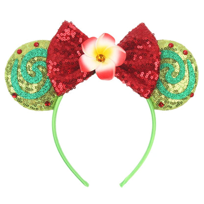 New Christmas Halloween Mouse Ears Headband Cartoon Sequin Bows Headband Birthday Party Princess Cosplay Costume For Women Ad