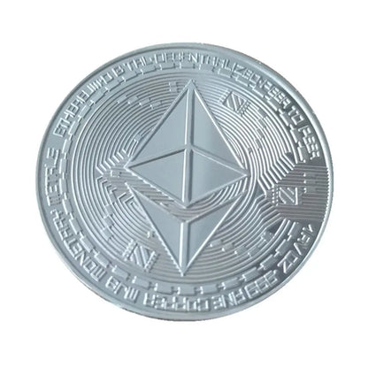 Ethereum Souvenir coins Imitation Gold Commemorative Collection Decoration Creative Antique Collectibles Metal Non currency -