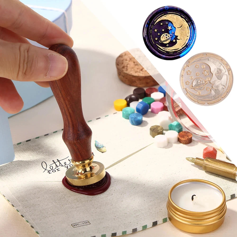 Custom Brass Wax Seal Stamp Personalized LOGO 25/30/40/50mm Round/Square Wax Sealing Head For Wedding Invitation Card Decor S