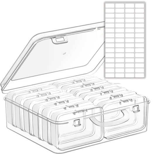 New Large 4/10/12/26 Slots Diamond Painting Storage Box Nail Art Jewelry Mosaic Storage Container, Multifunctional Storage Ca