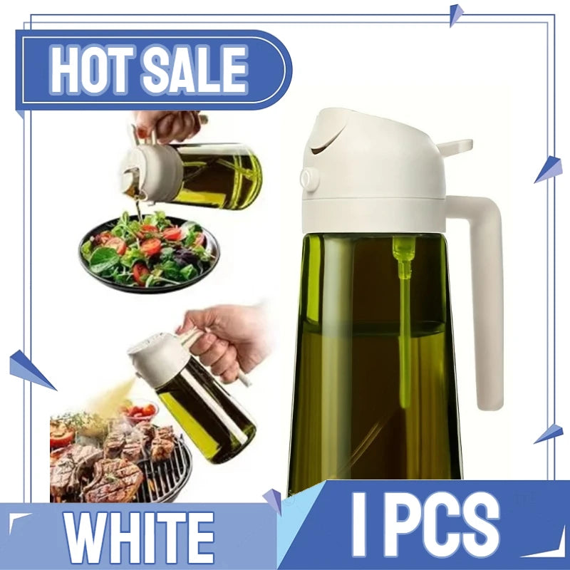 2in1 Kitchen Spray Oil Dispenser Oil Sprayer Polisher Or Only Brush Spray for Air Fryer Salad Grilling Roasting Cooking Kitch