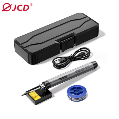 Cordless USB Digital Soldering Iron Adjustable Temperature 300-450℃ Type-C 1000mAh Battery Intelligent Solder Welding Iron To