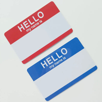 Writable Hello My name identity ID Card