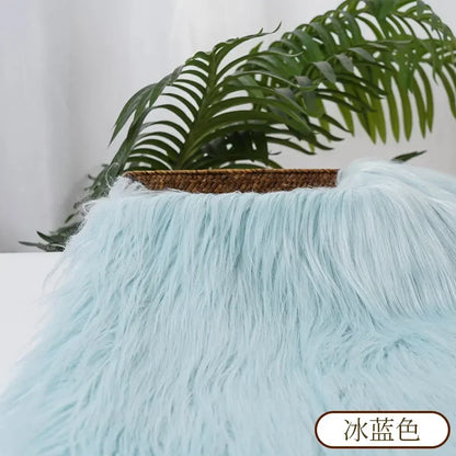 25x45cm 9cmPile Faux Fur Fabric For Sewing Doll Toy Beard Hair DIY Patchwork Material Accessories Home Decoration Cosplay Fab