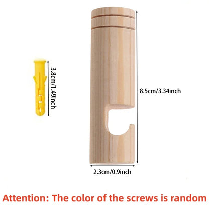 Nordic Natural Wood Wall Plant Hangers Hanging Flower Pot Hook Nordic Flower Bracket for Lanterns Wind Chimes Balcony Home De