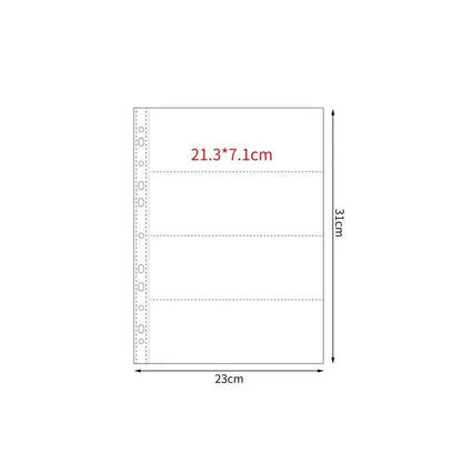 A4 Kpop Photocard Binder Sheets Multiple Pockets Sleeve PP Acid Free Photo Album Refill Pages Card Stamp Die Jewelry Storage 