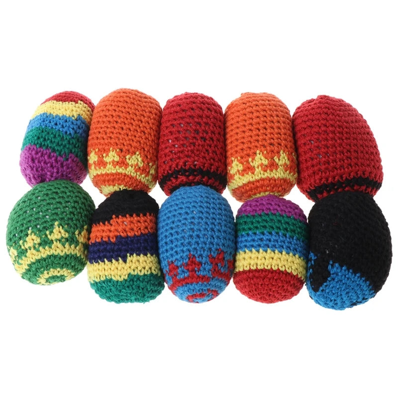 Handmade Sacks Footbag Toy Balls Juggling Ball For Kid Outdoor Toy Soft Ball For Kids Group Playing Activities