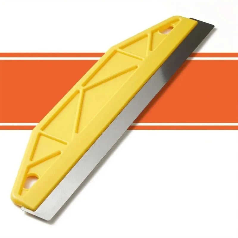 Heavy-Duty Paint Shield Edger Yellow with Ergonomic Handle Wall Painting Tool Plastic Metal Edge-Durable Painting Accessory