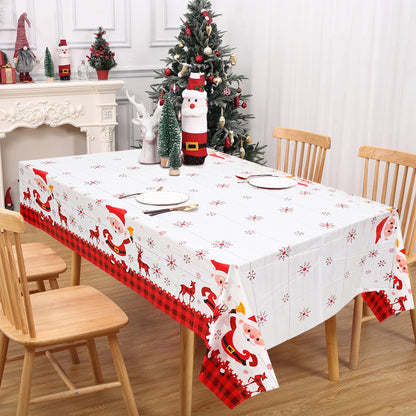 Disposable Christmas Tablecloth Merry Christmas Decors for Home 2024 Table Cover Xmas Ornament Navidad Natal New Year Gift 20