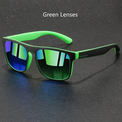 Fashion Vintage Square Sunglasses Men Women Fishing Driving Man Designer Sun Glasses Anti-Glare Retro Eyewear