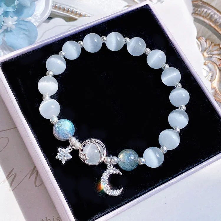 New Simple Beads Crystal Bracelet For Women Girls Korean ins Flower Fox Feather Tassel Bracelets Best Friend Jewelry Gifts 20