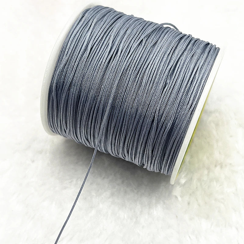 NEW 0.4/0.8/1.0/1.5mm Nylon Cord Thread Chinese Knot Macrame Cord Bracelet Braided String DIY Tassels Beading Shamballa Threa