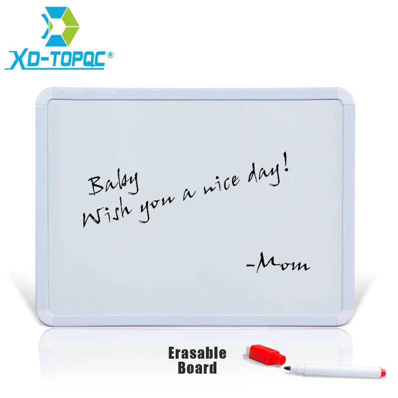 4 Styles Magnetic Whiteboard 1pc PVC Frame Message White Board On Fridge Round Angle Decoration Message Drawing Board For Not