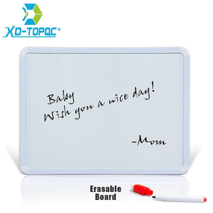 4 Styles Magnetic Whiteboard 1pc PVC Frame Message White Board On Fridge Round Angle Decoration Message Drawing Board For Not