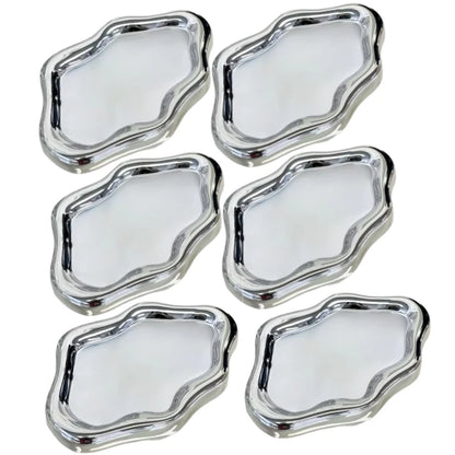 Cloud-Shaped Jewelry Tray Decorative Plate for Rings Earrings Bracelets & Necklaces Plastic Vanity Tray for Women Bedroom Dec