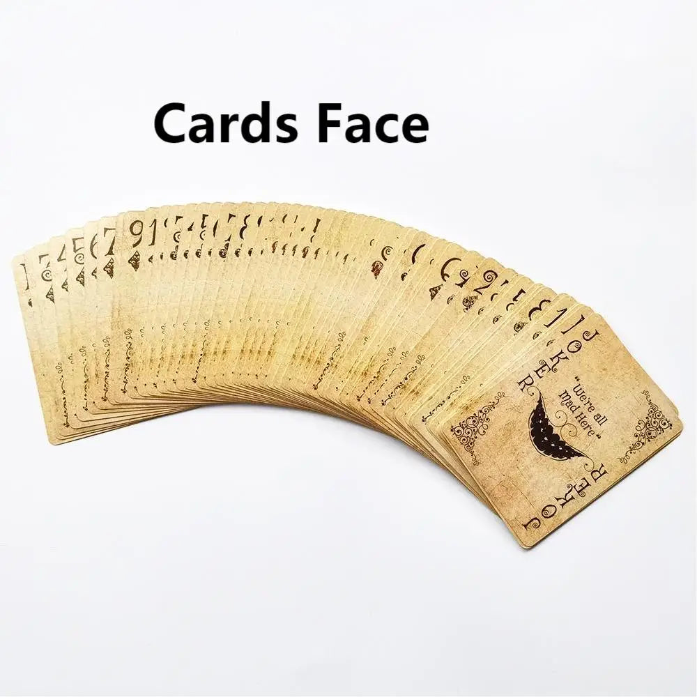 Vintage Style Playing Cards Alice in Game Poker Playing Cards Deck Board Games Retro Poker Set Magic Card Novelty Present Pok