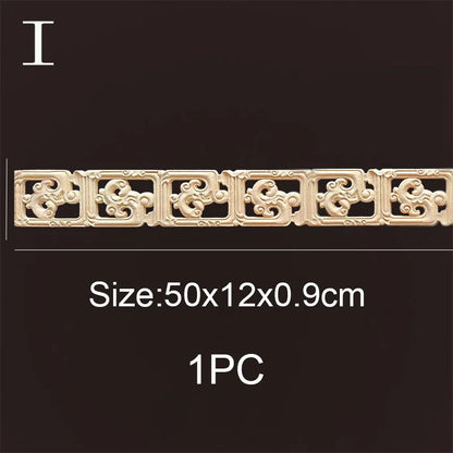 Decorative Wood Molding Wood Carved Corner Onlay Applique Frame Cabinet Home Decor Figurines Wall Art Furniture Accessories -