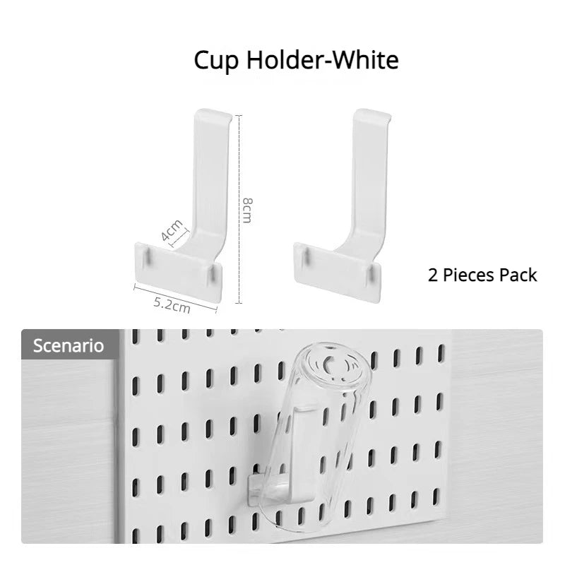 Diy Organizer Pegboard Accessories Pegboard Wall Organizer Panel Shelves For Gamer Room,bathroom,tool house,kitchen Storage R
