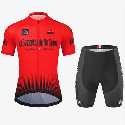Tour Of Italy Bicycle Clothes Cycling Jersey Set Summer Road Bike Short Sleeve Cycling Clothing Men Mtb Jersey Set Sport Wear