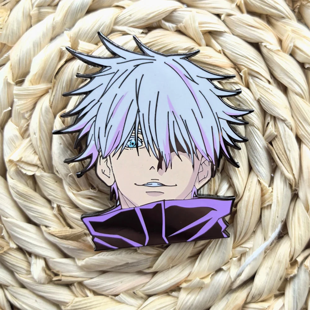 Manga Anime Enamel Pin Brooches For Women Lapel Pins Badge on Backpack Costume Accessories Gojo Jewelry Gifts for Friends