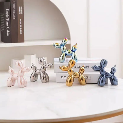 Ceramics Balloon Dog Sculpture Home Decor Room Decoration Accessories Office Nordic Animal Decorative Sculptures Figurinesnee
