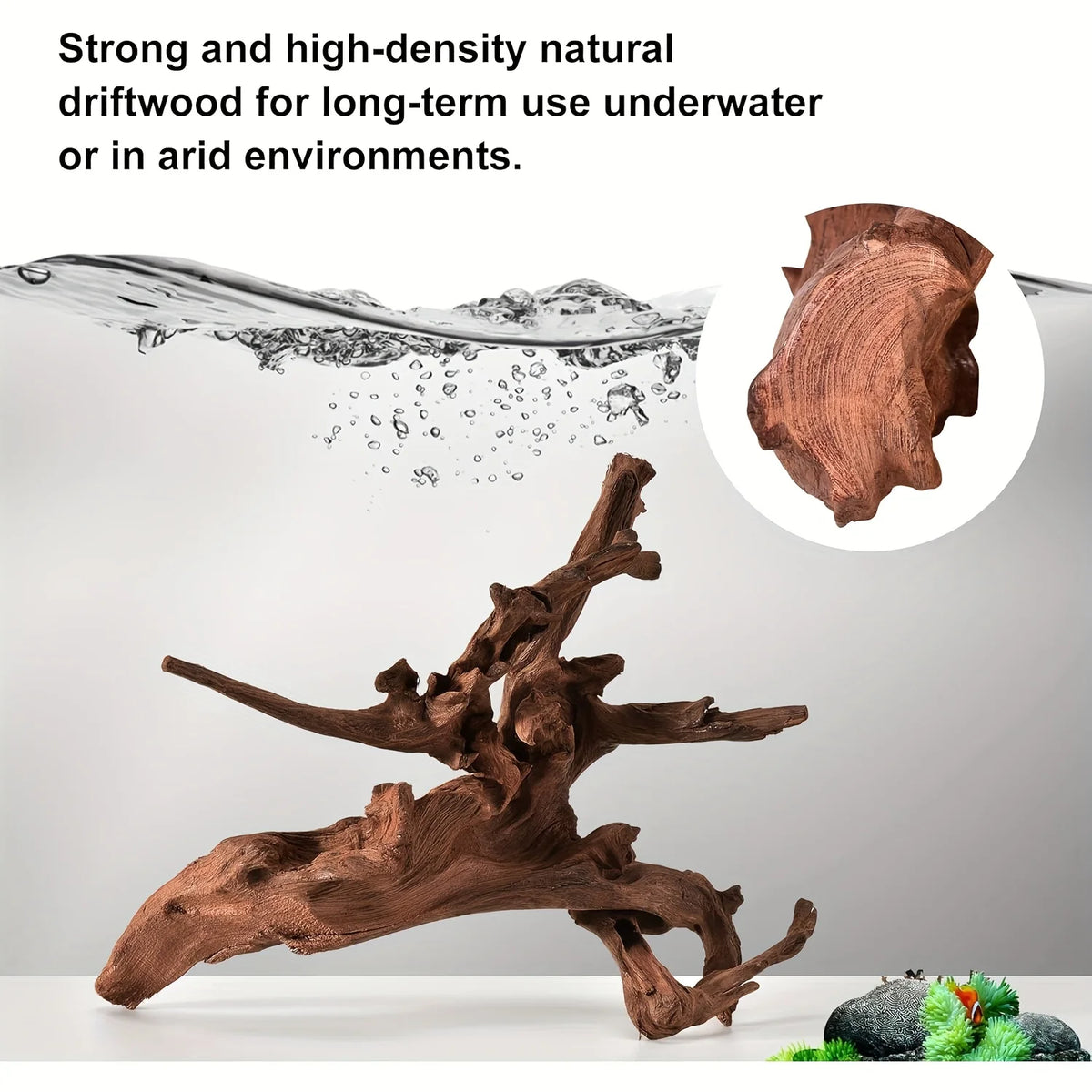 1PC Wooden Aquarium Landscape Decoration Natural Aquarium Sinkable Driftwood For Fish Tank Reptile Climbing Branches RandomSt