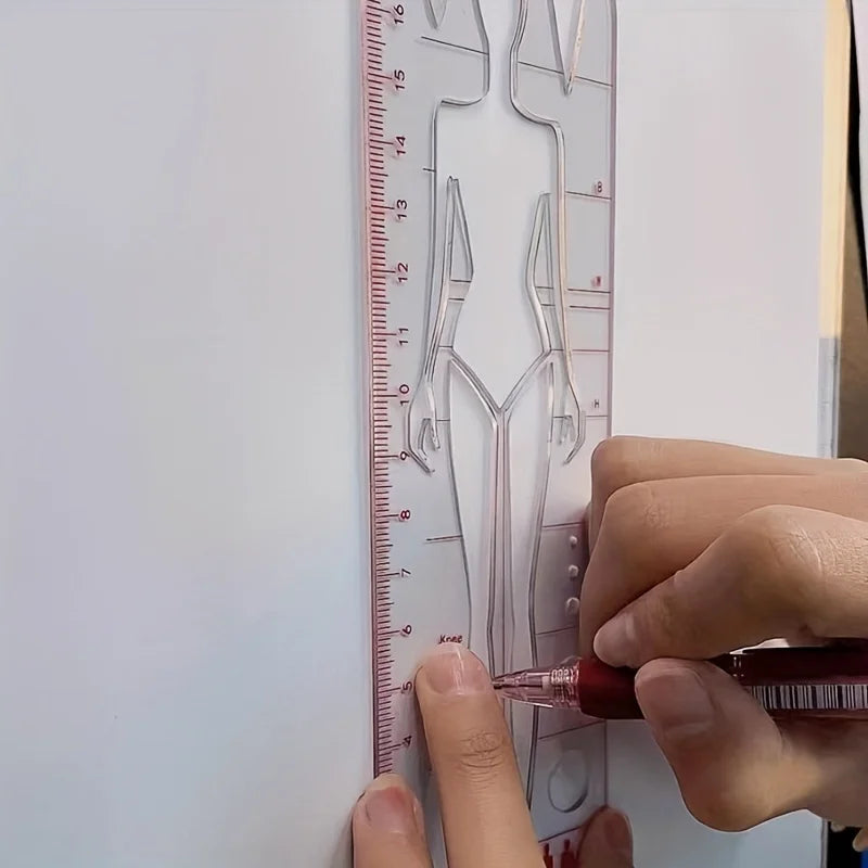 Fashion Technology Human Body Template Ruler - Skill Competition Edition